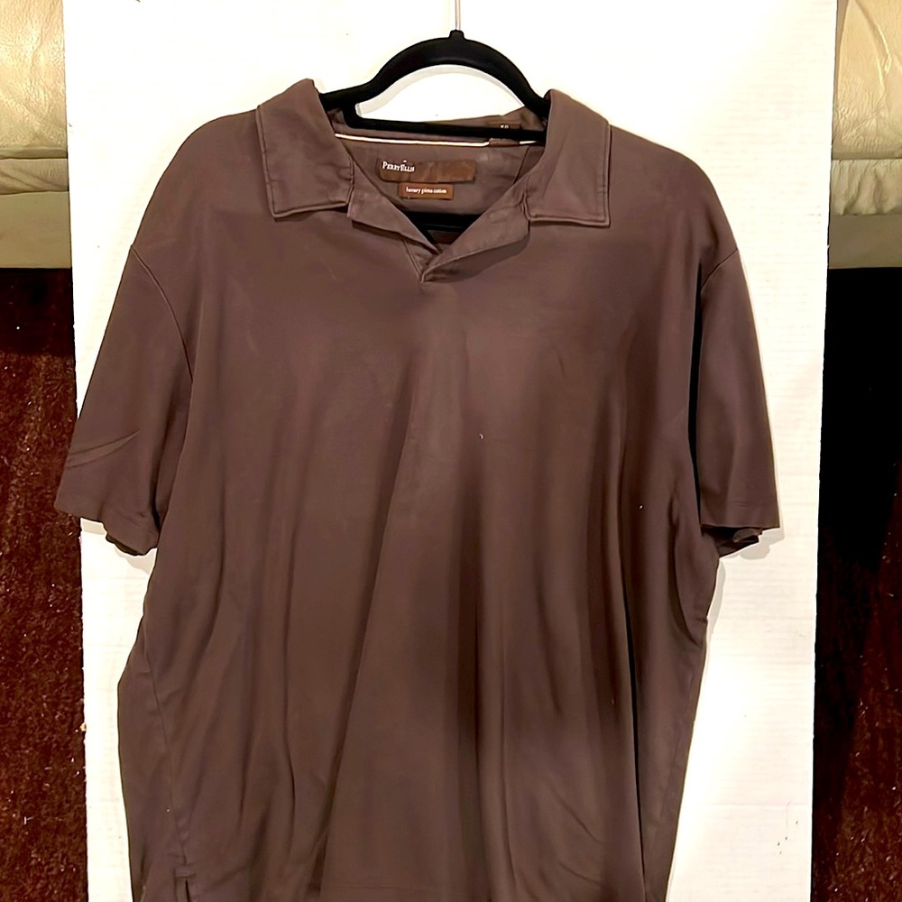 Perry Ellis Brown Polo. Men’s XL